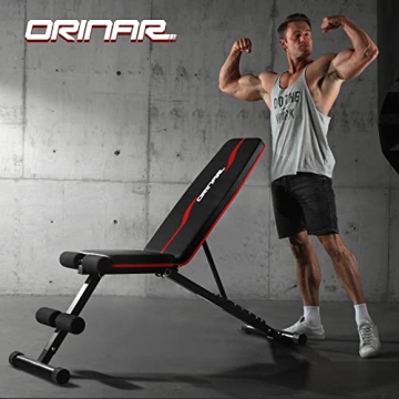 Orinar Adjustable Weight Bench - Full Body Exercise Gear