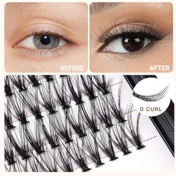 Bodermincer 20D 8-20mm To Choose 8-10-12-14mm MIX/14-16-18-20mm MIX rofessional Makeup Individual Cluster Eyelashes Grafting Fake False Eyelashes Eyelash Extension Individual Eyelash Bunche (20D-8mm)