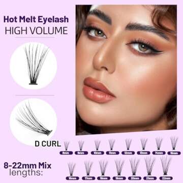Bodermincer 20D 8-20mm To Choose 8-10-12-14mm MIX/14-16-18-20mm MIX rofessional Makeup Individual Cluster Eyelashes Grafting Fake False Eyelashes Eyelash Extension Individual Eyelash Bunche (20D-8mm)