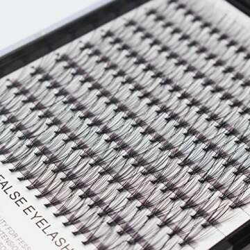 Bodermincer 20D 8-20mm To Choose 8-10-12-14mm MIX/14-16-18-20mm MIX rofessional Makeup Individual Cluster Eyelashes Grafting Fake False Eyelashes Eyelash Extension Individual Eyelash Bunche (20D-8mm)