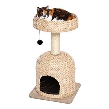 MidWest Homes for Pets Cat Tree |Scout Cat Furniture Cat Activity Tree w/Sisal Wrapped Support Scrat...