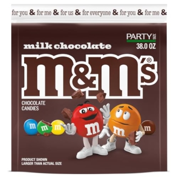 M&M'S Milk Chocolate Candy, Party Size Delight, 38 oz