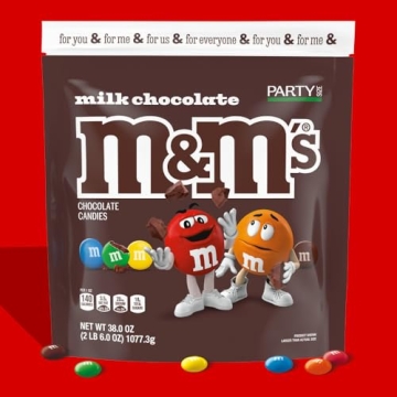M&M'S Milk Chocolate Candy, 38 oz Party Size Treat
