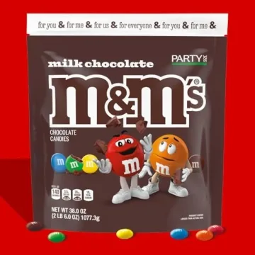 M&M'S Milk Chocolate Candy, 38 oz Party Size Treat