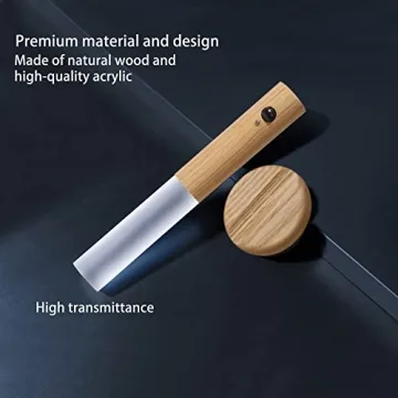 Rechargeable Motion Sensor Night Light White Ash Wood