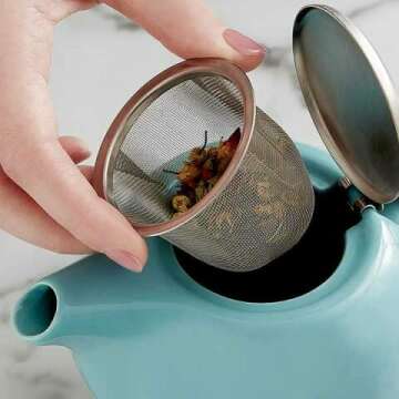 Personalized Turquoise Teapot for Retirees