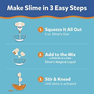 Elmer's Glow in the Dark Liquid Glue, Great for Making Slime, Washable, Assorted Colors, 5 Ounces Ea...