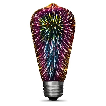 Feit Electric 3D Fireworks LED Bulb Multicolor ST19 Design