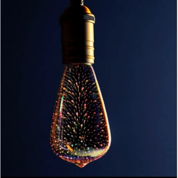 Feit Electric 3D Fireworks LED Bulb Multicolor ST19 Design