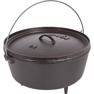 Lodge 10 Qt Cast Iron Camp Dutch Oven - Versatile & Durable