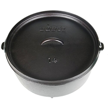 Lodge 10 Qt Cast Iron Camp Dutch Oven - Versatile & Durable