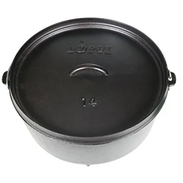 Lodge 10 Qt Cast Iron Camp Dutch Oven - Versatile & Durable