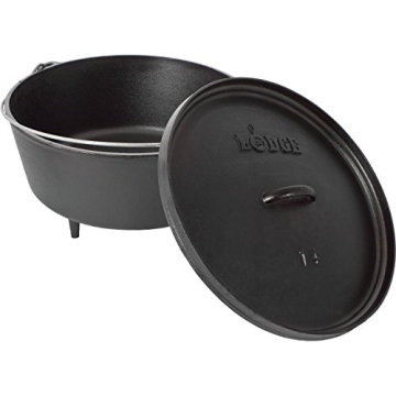 Lodge 10 Qt Cast Iron Camp Dutch Oven - Versatile & Durable