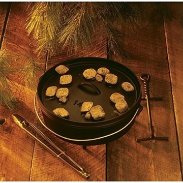 Lodge 10 Qt Cast Iron Camp Dutch Oven - Versatile & Durable