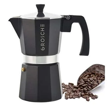 GROSCHE Milano Stovetop Espresso Maker Moka Pot 9-Cup