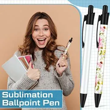 Yexiya Sublimation Pens - Custom Ballpoint Pens with Shrink Wraps
