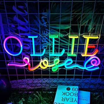 CULISER Custom LED Neon Sign Personalized Neon Lights Sign for Wedding Birthday Party Game Room Home...