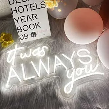 CULISER Custom LED Neon Sign Personalized Neon Lights Sign for Wedding Birthday Party Game Room Home Bar Salon Business Logo Neon Light Sign Neon Signs for Wall Decor (1 Row 12" - 3 Rows 60")