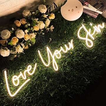 CULISER Custom LED Neon Sign Personalized Neon Lights Sign for Wedding Birthday Party Game Room Home Bar Salon Business Logo Neon Light Sign Neon Signs for Wall Decor (1 Row 12" - 3 Rows 60")