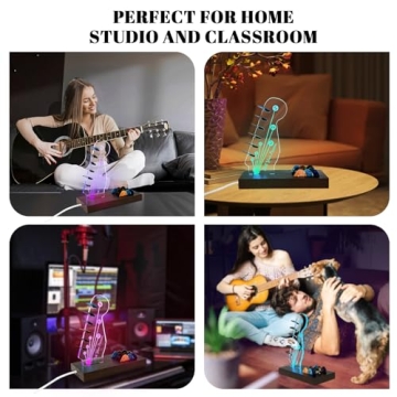 Light Up Wooden Guitar Pick Holder for Guitarists