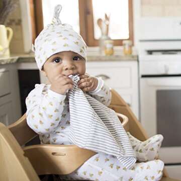 Burt's Bees Baby Burp Cloths 5-Pack Organic Cotton Absorbent