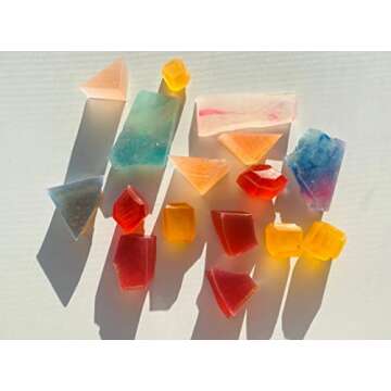 SILKY GEM - The Gemmies, Edible Crystal Candy, 8-10 Small Clusters, Mixed Flavors, Sample Box, Kohak...