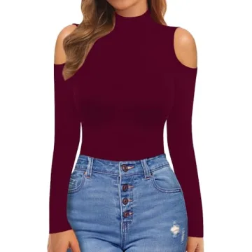 Stylish MANGOPOP Long Sleeve Bodysuit for Women