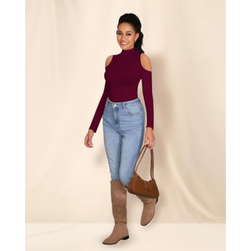 Stylish MANGOPOP Long Sleeve Bodysuit for Women