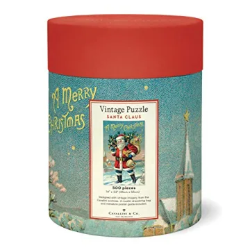 Cavallini Santa Claus 500 Piece Puzzle for Family Fun