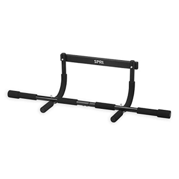 SPRI Pull Up Bar - Versatile 8-Grip Door Frame Design