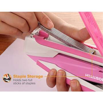 Ergonomic Bostitch Spring-Powered Stapler for Effortless Use