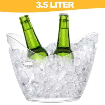 Yesland 3.5 Liter Ice Bucket for Wine and Champagne