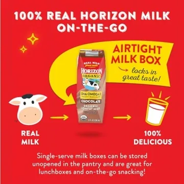 Horizon Organic Shelf Stable 1% Lowfat Chocolate Milk Boxes