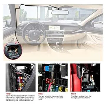 Radar Detector Hardwire Kit,Direct Wire Wiring kit for Escor t Valentine One Unide n Beltronics cobr a Radar Detector Quick Connection Plug and Play Power Cord Cable(13FT RJ11)