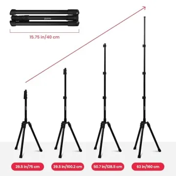 Pivo 63" Extendable Tripod for DSLR & Smartphones