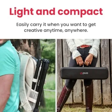 Pivo 63" Extendable Tripod for DSLR & Smartphones