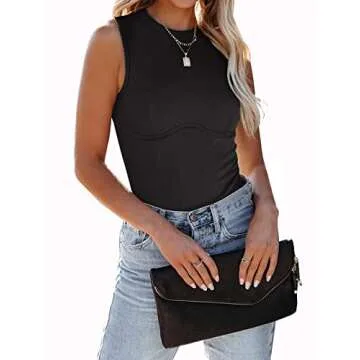 PINKMSTYLE Sexy Sleeveless Bodysuit for Women