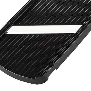 Kyocera Advanced Ceramic Double-edged Mandolin Slicer With Guard, Black, 4.6"x12.7"x0.4"