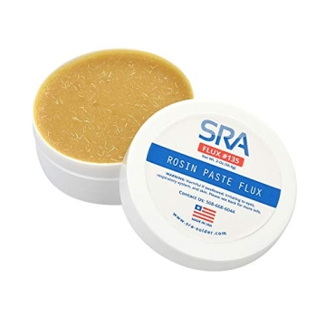 SRA Solder 135 Rosin Paste Flux - Perfect for Electronics Projects, No Mess - 2oz Jar
