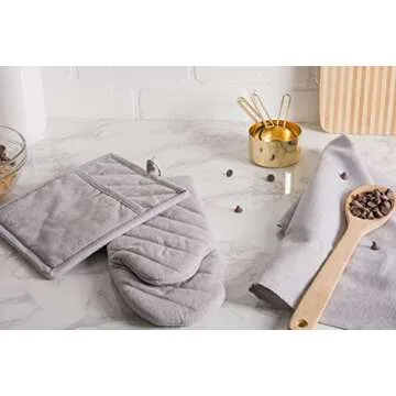 DII Cotton Chambray Kitchen Pot Holder Set - 2 Piece