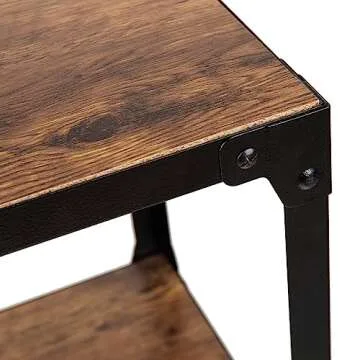 Mind Reader Bar Cart, Rolling Cart, Microwave Stand, 3-Tier, Coffee Cart, Kitchen, Wood Metal, 23"L x 12"W x 29.5"H, Brown