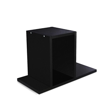 Jerry & Maggie Desktop Organizer Office Storage Rack Adjustable Wood Display Shelf | Birthday Gifts Toy Home Decor Free Style Rotation Display True Natural Stand Shelf (Black)