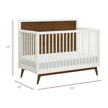 Babyletto Palma 4-in-1 Convertible Crib - Modern & Safe