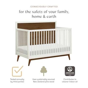 Babyletto Palma 4-in-1 Convertible Crib - Modern & Safe