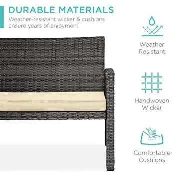 Best Choice Products Modular Outdoor Wicker Patio Set