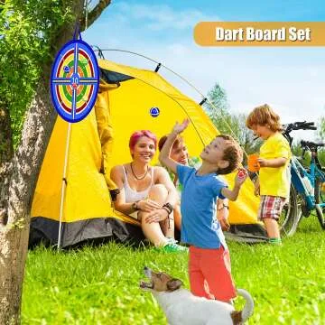 Kids 2 in 1 Dart Board and Basketball Hoop for Fun