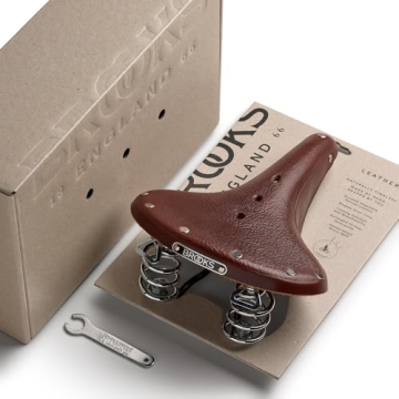 Brooks B67 Honey Leather Bike Saddle with Springs