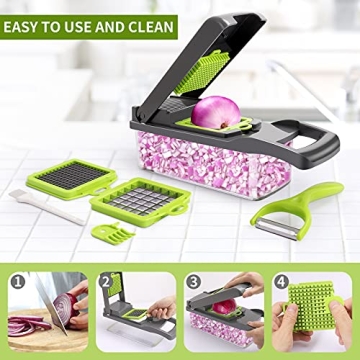 Senbowe 13-in-1 Vegetable Chopper for Effortless Meal Prep