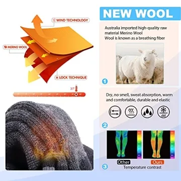Thermal Merino Wool Ski Socks for Winter Sports