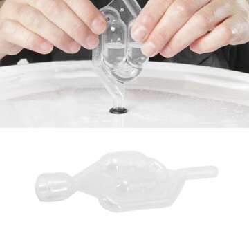 YehVeh 2 Pack Head Gasket Tester Airlock Replacement Twin Bubble Airlocks for Head Gasket Combustion Leak Test Detector Fluid Automotive Engine Block Leakage Detection